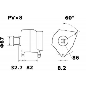 MG 443 Alternator MAHLE - Top1autovaruosad