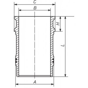 001 LW 00138 001 Cylinderhylsa MAHLE - Top1autovaruosad