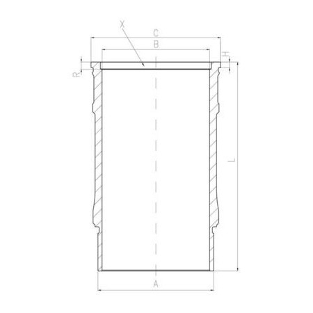 001 LW 00143 001 Cylinderhylsa MAHLE