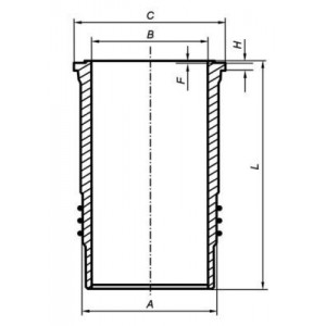 007 WN 79 01 Cylinder liner  inner diamet - Top1autovaruosad