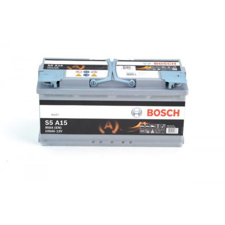 Bosch AGM 105Ah 950A 393x175x190 - +