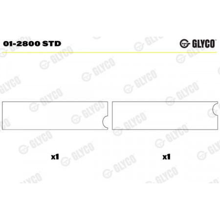 01-2800 STD Connecting Rod Bearing GLYCO