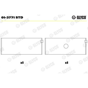 01-3771 STD Connecting Rod Bearing GLYCO - Top1autovaruosad