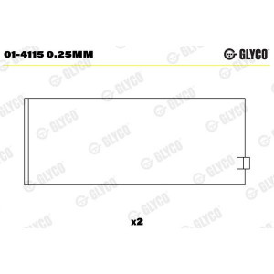 01-4115 0.25mm Vevstake Med GLYCO - Top1autovaruosad