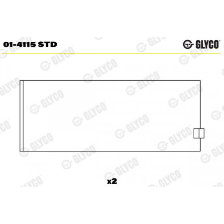 01-4115 STD Conrod bearing (Wymiar standardowy [STD])