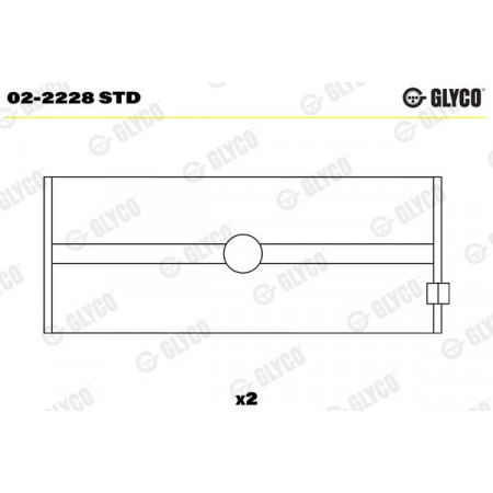 02-2228 STD Crankshaft Bearing GLYCO