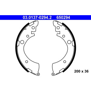 03 0137-0294 2 Комплект тормозных колодок - Top1autovaruosad