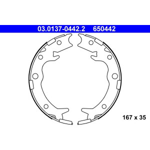 03.0137-0442.2 Bromssko Set, parkeringsbroms ATE - Top1autovaruosad