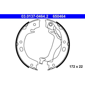 03 0137-0464 2 Комплект тормозных колодок - Top1autovaruosad