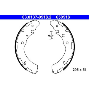 03 0137-0518 2  Brake shoe ATE  - Top1autovaruosad