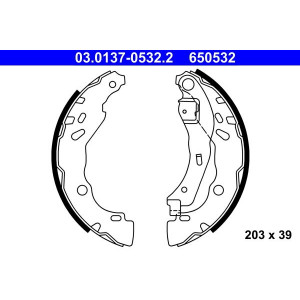 03.0137-0532.2 Piduriklotside komplekt ATE - Top1autovaruosad