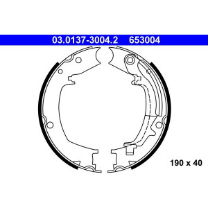 03.0137-3004.2 Bromssko Set, parkeringsbroms ATE - Top1autovaruosad