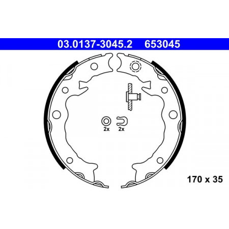 03.0137-3045.2 Brake Shoe Set, parking brake ATE