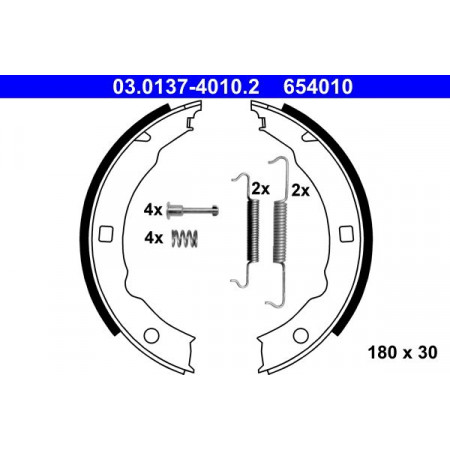 03.0137-4010.2 Brake Shoe Set, parking brake ATE