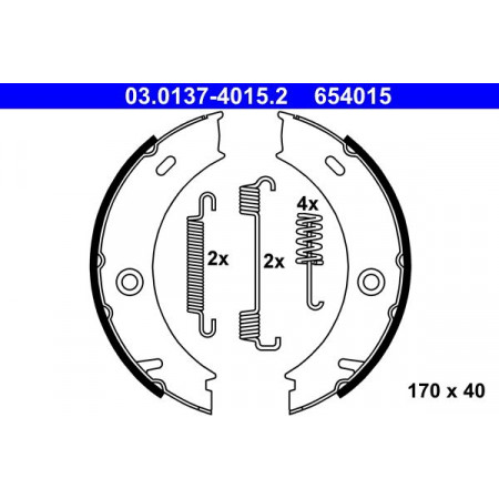 03.0137-4015.2 Комплект тормозных колодок, стояночная тормозная система ATE