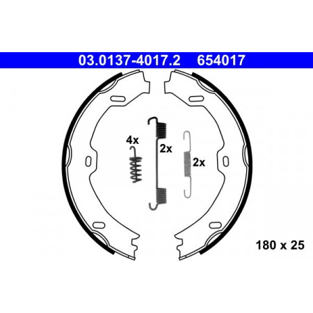 03.0137-4017.2 Комплект тормозных колодок, стояночная тормозная система ATE