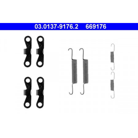03.0137-9176.2 Accessory Kit, parking brake shoes ATE
