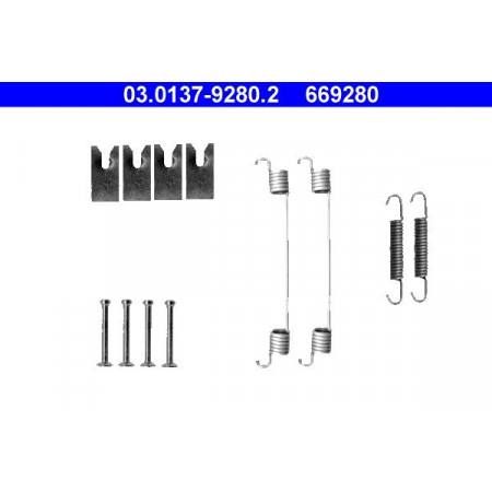 03.0137-9280.2 Tillbehörssats, bromsskor ATE