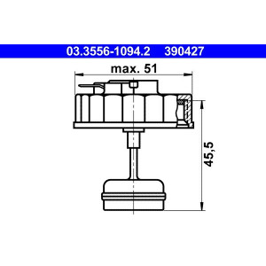 03 3556-1094 2  Kork  pidurivedeliku mahu - Top1autovaruosad