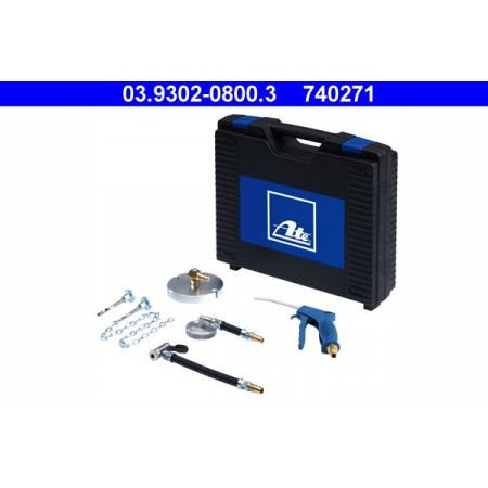 ATE 03.9302-0800.3 - ATE universal kit plugs into the device to replace the brake fluid containing 2 adapters, hose to the vent 