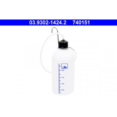 ATE 03.9302-1424.2 - ATE brake fluid collecting bottle at the time of the exchange / venting valve mounted venting