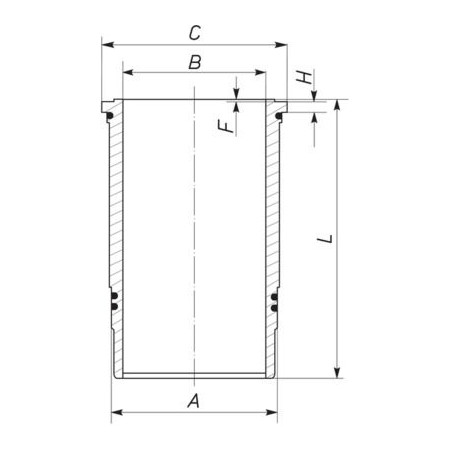 037 LW 00100 001 Silindrihülss MAHLE