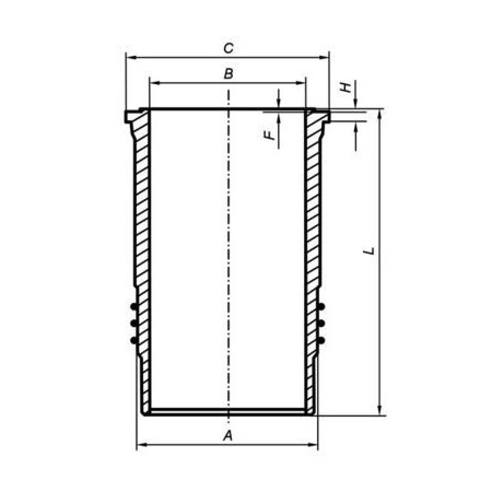 037 WN 48 01 Cylinder Sleeve MAHLE