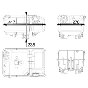 CRT 237 000P Expansion Tank, coolant MAHLE - Top1autovaruosad